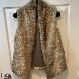 Faux fur vest